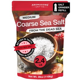 Aromasong Aromasong 100% Natural & Pure Sea Salt Coarse Grain, 2.43 lb. | Ideal Coarse Salt for Grinder Refill.