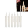 6 Pcs LED Taper Candles Smokeless Reusable Warm Light Long