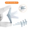 sourcing map 5Pcs Spring Toggle Bolt Anchors, 1/8"x3" Butterfly Anchors