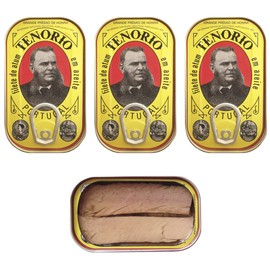 Tuna fillet in olive oil Premium line 3 tins x 120 g, Tenorio/Portugal