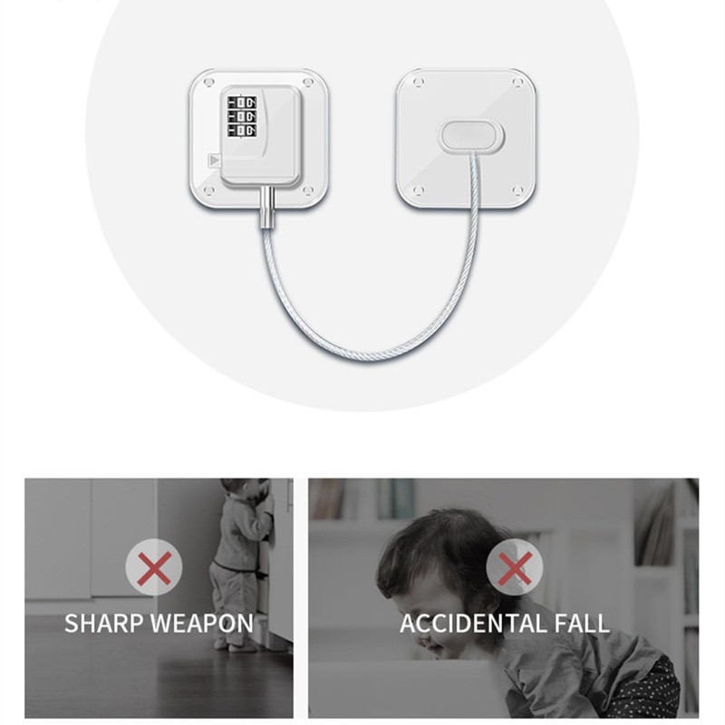 Pack of 2 Fridge Lock for Child Safety Fridge Lock