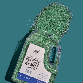 Natural Rapport Pet Friendly Ice Melt - Calcium Chloride Free, Pet Safe Ice Melter, Rock Salt Alternative - Time Release Deicer Formula Lasts 3X Longer (18 lb)