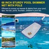 POOLAZA Pool Skimmer Net with Pole, Ultra Fine Mesh Pool
