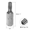 sourcing map Torx Bits 1/4 Inch Hex Shank 25 mm