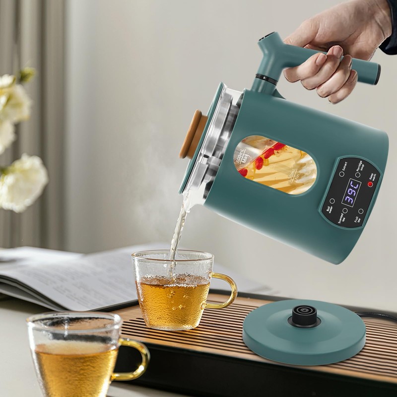 Electric Kettle,Temperature Control Glass Tea Maker LCD Display,Water Boiler &