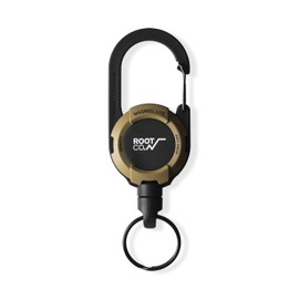 ROOT CO. GRAVITY MAG REEL LITE Carabiner Reel with Built-in Magnet (Coyote/Mat)