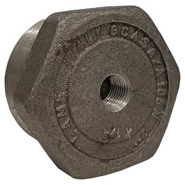 Stainless Steel SS316 Reducing Hex Bushing, 1” Male NPT to 3/8” Female NPT, up to 3000/6000 PSI, Reducer Hex Bushing Pipe Fitting, Connector Adapter