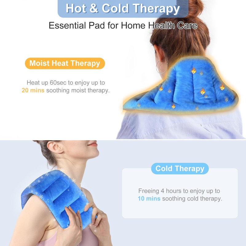 SuzziPad Microwavable Heating Pads for Neck and Shoulder Back Discomfort