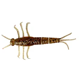 Savage Gear SOFT LURE 3D PVC MAYFLY - 5CM - PACK OF 8 - By 8, Brown Glitter, 03, 5