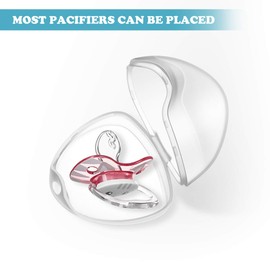 SUPVOX 4PCS Portable Pacifier Case Pacifier Box for Travel, BPA Free (Transparent)