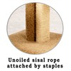 CozyCatFurniture Triangle Cat Scratcher with Carpet and Sisal Rope Scratching
