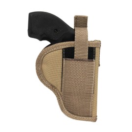 Barsony Desert Sand Outside The Waistband Holster for S&W J Frame Snub Nose Right