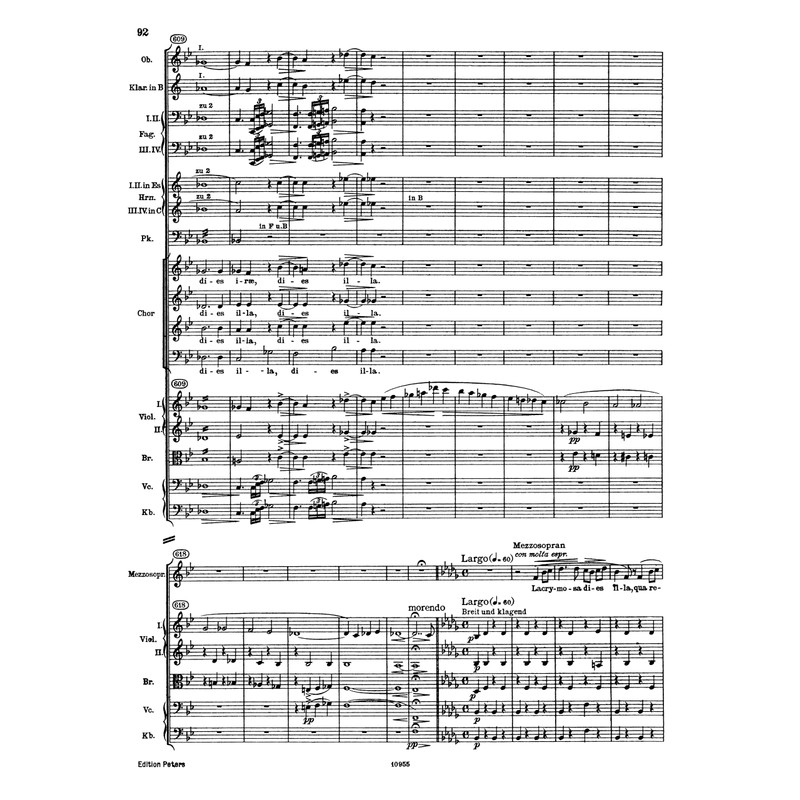 Requiem (1874) (Full Score): Conductor Score (Edition Peters)