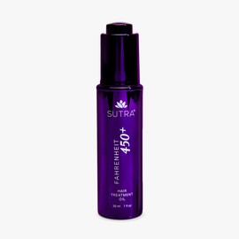 SUTRA Fahrenheit 450+ Multi‑Purpose Oil for Hair, Skin & Scalp | Heat Protection to 450 °F | Frizz Control, Shine & Deep Hydration – Face, Body & Pre‑Shampoo Treatment