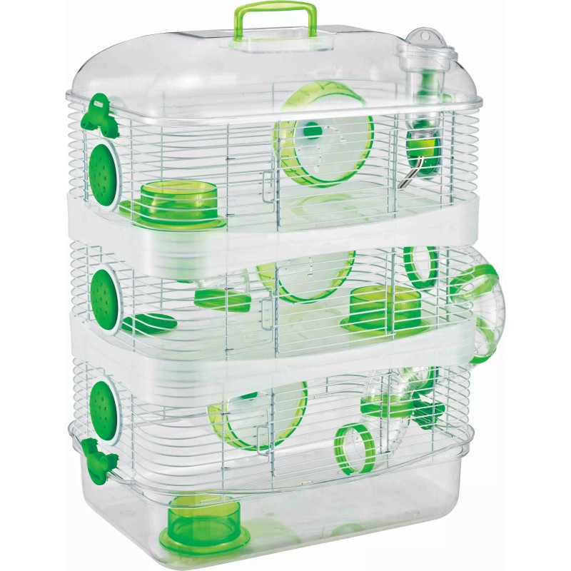 Mcage Sprinkle 3-Solid Level Dwarf Hamster Rodent Gerbil Mice Habitat