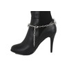 Women Western Fashion Jewelry Boot Bracelet Silver Metal Chain Shoe
