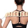 Back Massager Roller Rope Wood Back Roller Massage Manual Relief