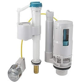 Reeds Dual Flush and Fill Toilet Cistern Kit Toilet Flush Replacement,Universal Toilet Flush Upstand Ball Valve WRAS Approved