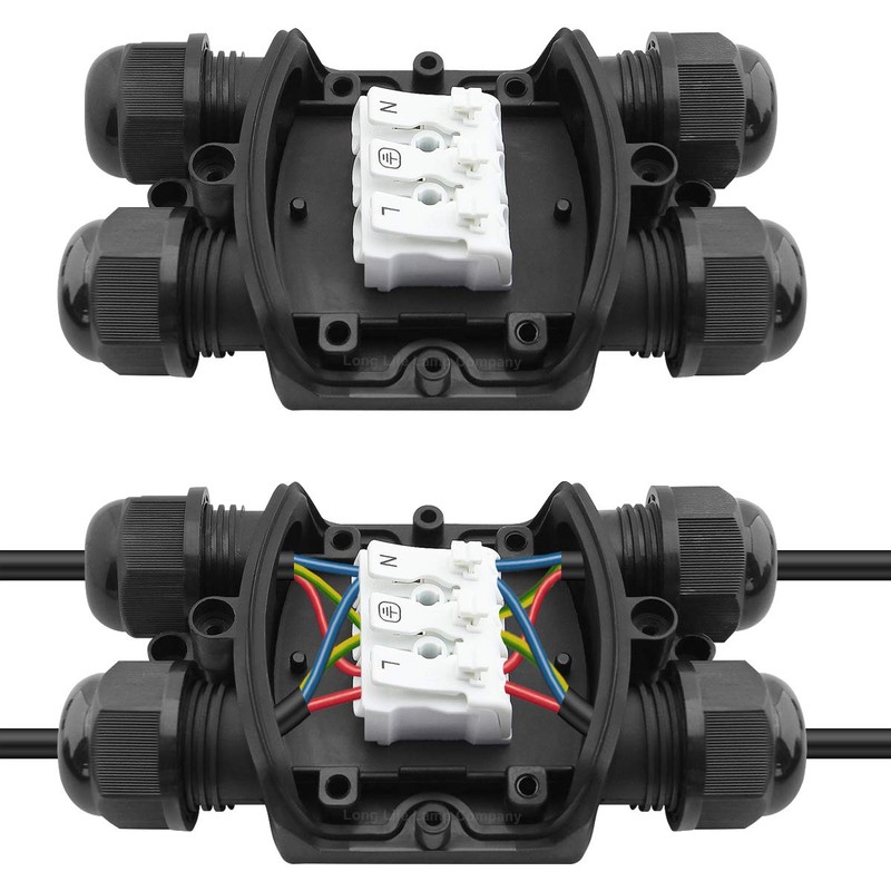 Waterproof IP68 Electrical 4 Way Junction Box Cable Wire Connection