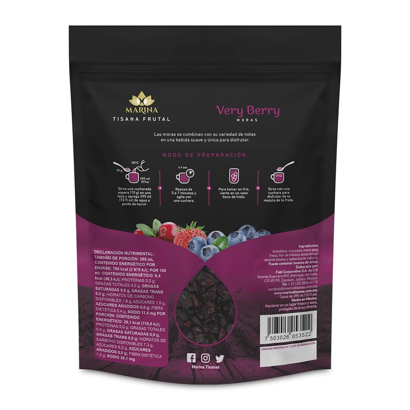Tisana Very Berry de 250g, de Marina Tisanas | A