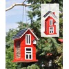 Bird Feeder Bird House For Hanging Wooden Feeding Station Bird