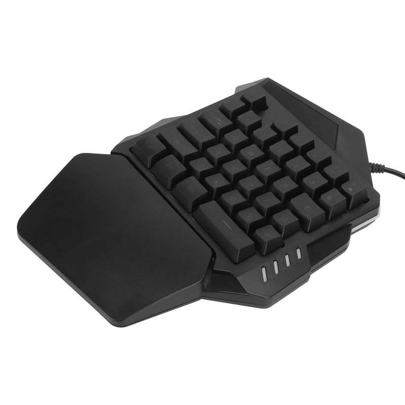 One Handed Gaming Keyboard RGB Backlight 35 Keys Ergonomic Portable