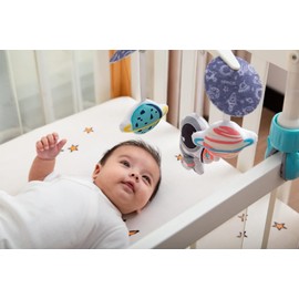 LADIDA Cot Mobiles, Baby Crib Plush Toy with Music and Spins Cot Plush，Baby Mobile for cot Babies Boys Girls Toddlers.