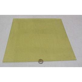 Ultem 1000 PEI Sheet, 040" Thick x 12" Width x 12" Length, 1 pc