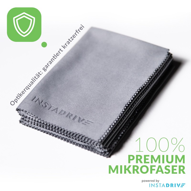 INSTADRIVE Glasses Cloths Pack of 9 20 x 20 cm