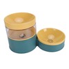 Pet Double Bowl Water Dispenser 1L Neck Protection Anti Tip