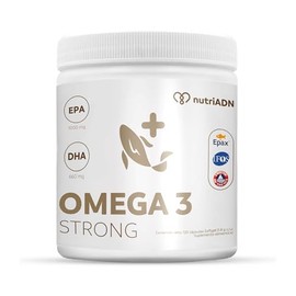 nutriADN - Omega 3 Strong Platinum – Omega con EPA 1000 mg | DHA 660 mg | DPA 110 mg | de Aceite de Pescado –800 mg 60 Días -Certificado IFOS – 120 Cápsulas - Dosis para 2 meses - Alta Concentracion | Aceite de Pescado 1800 mg