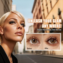 MOLAKS Double-Ended Black & Brown 2-in-1 Mascara, Lengthening Volumizing for Natural Curled Lashes, Lightweight Comfortable Wear No Smudge