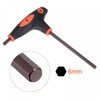 sourcing map 6mm Hex Key T-Handle Dual End Wrench Spanner,