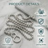 LinCoo 2 Plug Chain for Bathroom Sink, Bath Plug Chain