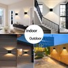 Mille Lucciole 12W 4Pack Outdoor Wall Lights Exterior/Interior,LED Black Outdoor