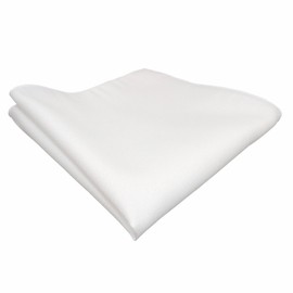 TigerTie handkerchief white monochrome with Rougher surface - Pochette handkerchief Cavalier cloth cloth Polyester