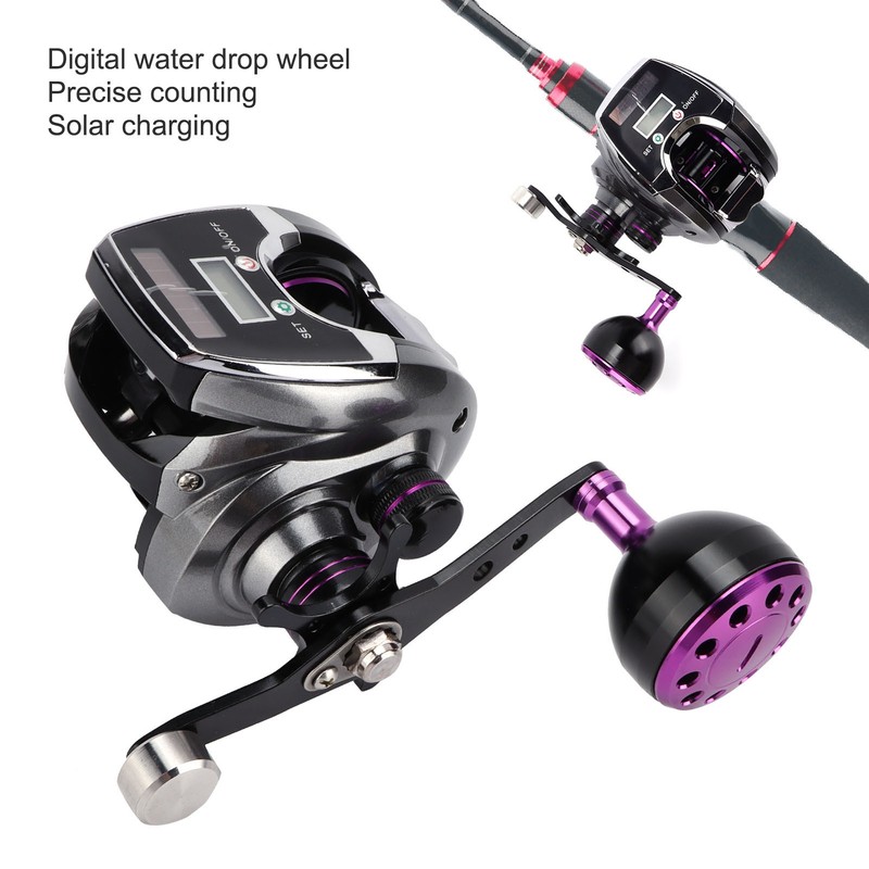 Waterproof Digital Display Baitcasting Reel 8.0:1 Speed Ratio 18+1 Bearing