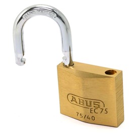 ABUS 真鍮南京錠 EC75/40 KD ディンプルシリンダー バラ番