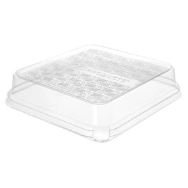 Eco-Products Compostable 7" Taco Holder Lids, Case of 300, Renewable PLA Material Made from Plants, Cold Foods, Clear For Visibility, ASTM Compliant, BPI-Certified