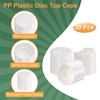 sourcing map 30pcs PP Plastic Disc Top Caps, 24/410 Replacement