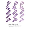 LALAFINA 45pcs Metal Hair Clips for Girls Stylish Star Heart