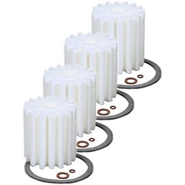 4 Pack Micron Rated FB-4 Oil Fuel Filter w/All Gaskets Fits Westwood F80 F84 Fulflo FB4 B4 AS4 OB4
