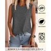 Riyiper 3 Pack Women's Sleeveless Tops, 2025 Loose Fit Crew