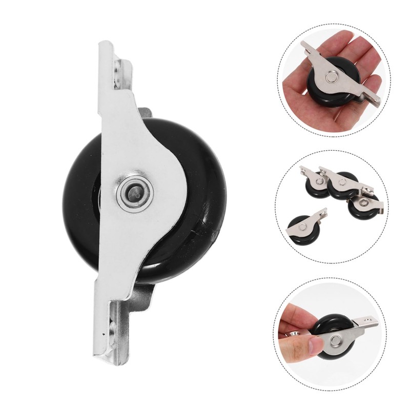 Operitacx Sliding Door Window Pulleys 4pcs Metal Roller Wheels for