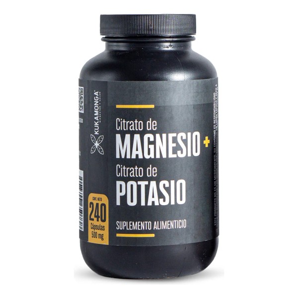 Citrato De Magnesio + Citrato De Potasio - 240 Cápsulas