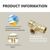 Bwintech 2 Pcs 1/4" Female BSP Thread Brass 3 Way