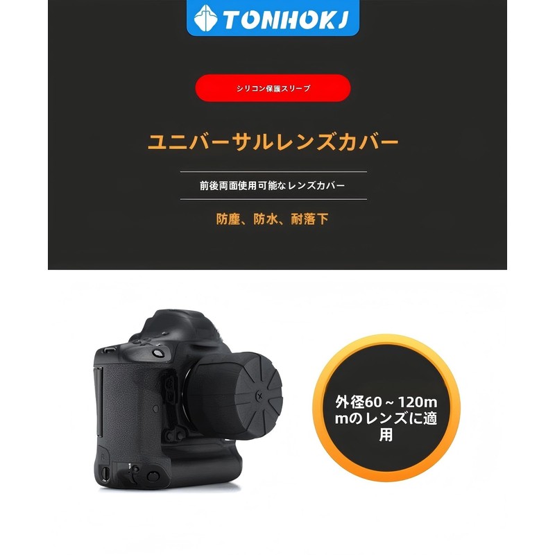 Universal Lens Cap - Fits 99% DSLR Lenses, Element Proof,