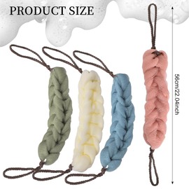 Shower Loofahs,Pack of 4 Shower Puff Bath Sponge,Shower Puff for Women and Men, Extra Soft Shower Loofah for Scrubbing & Exfoliating,Body Scrubbers for Use in Shower