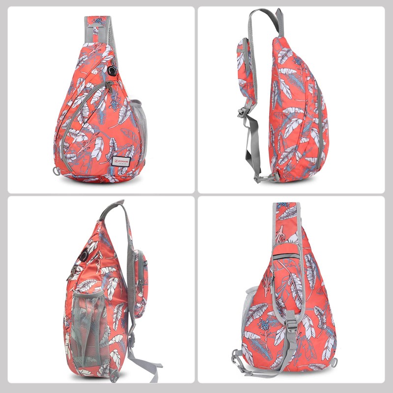 ZOMAKE Sling Bag,Crossbody Sling Backpack Shoulder Chest Bag for Women