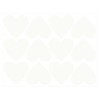 sourcing map Glow in The Dark Heart Decals Decor Blue